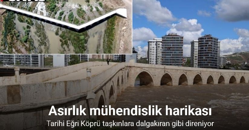 Modern köprüler bir bir yıkılırken, Selçuklu köprüsü 8 asırdır dimdik ayakta duruyor
