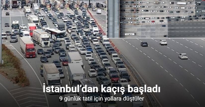 İstanbul’dan kaçış başladı
