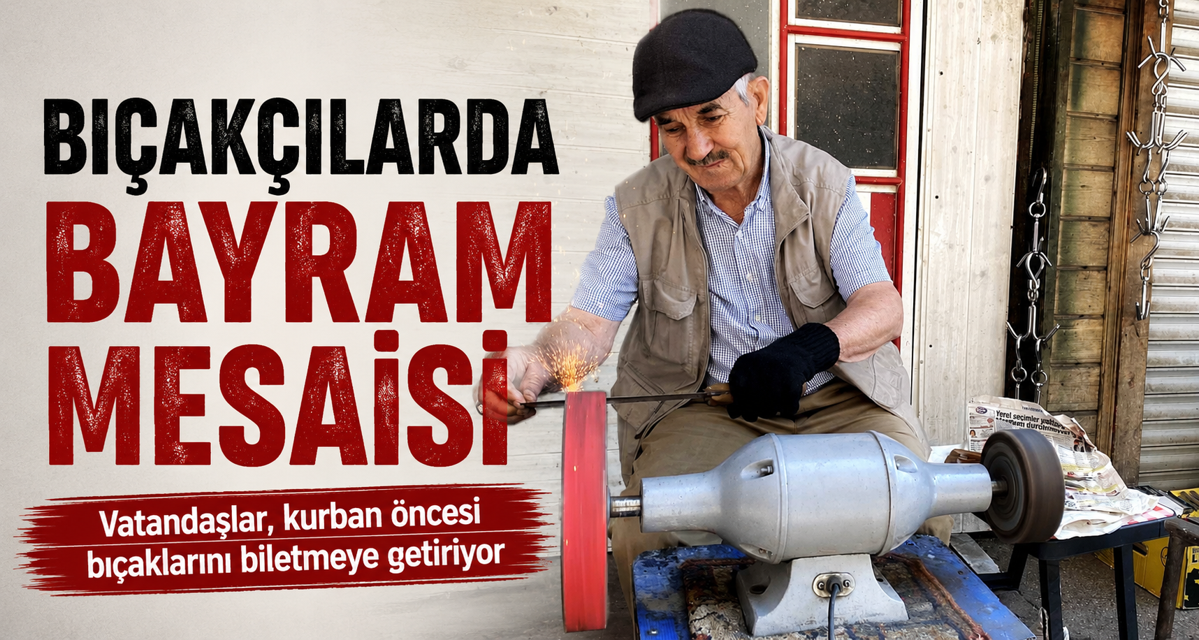 Bıçakçılarda bayram mesaisi