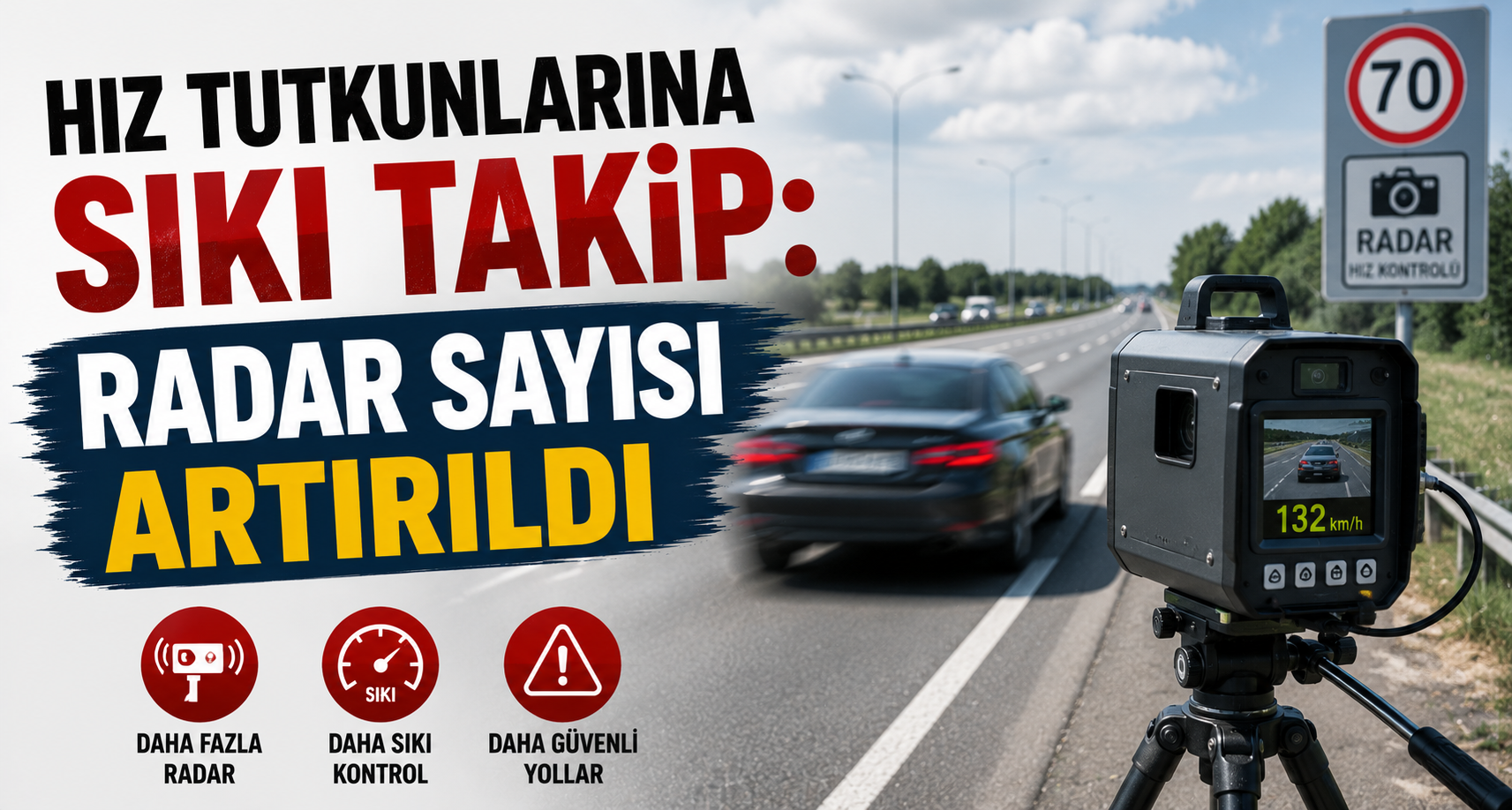 Hız tutkunlarına sıkı takip: Radar sayısı artırıldı