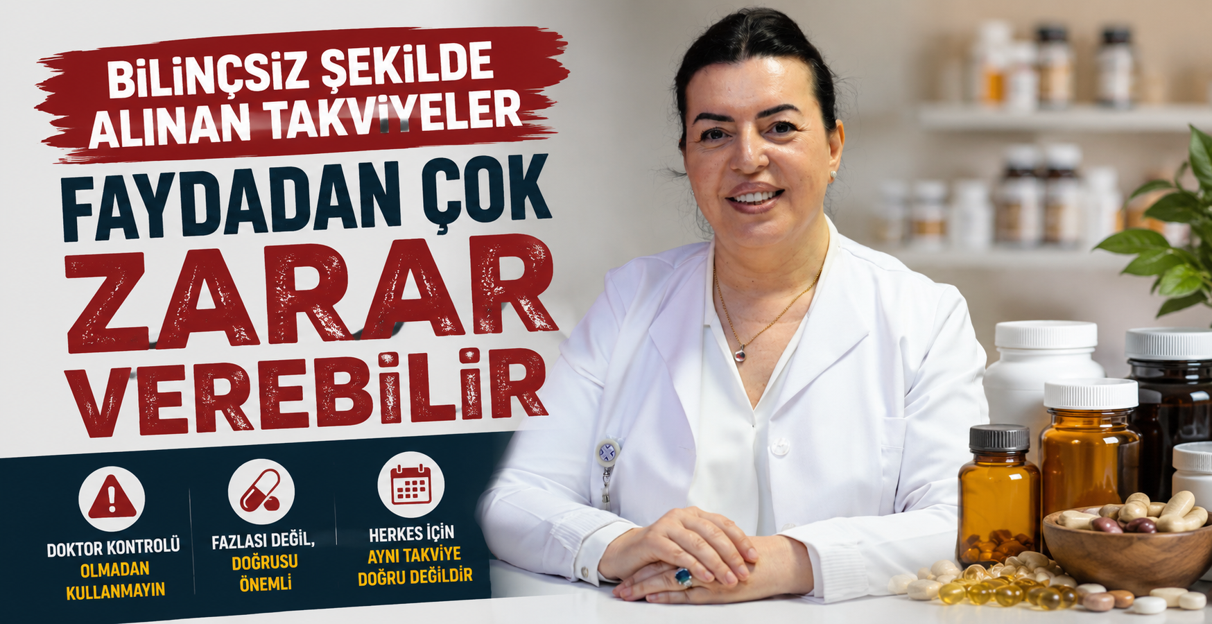 Bilinçsiz şekilde alınan takviyeler faydadan çok zarar verebilir