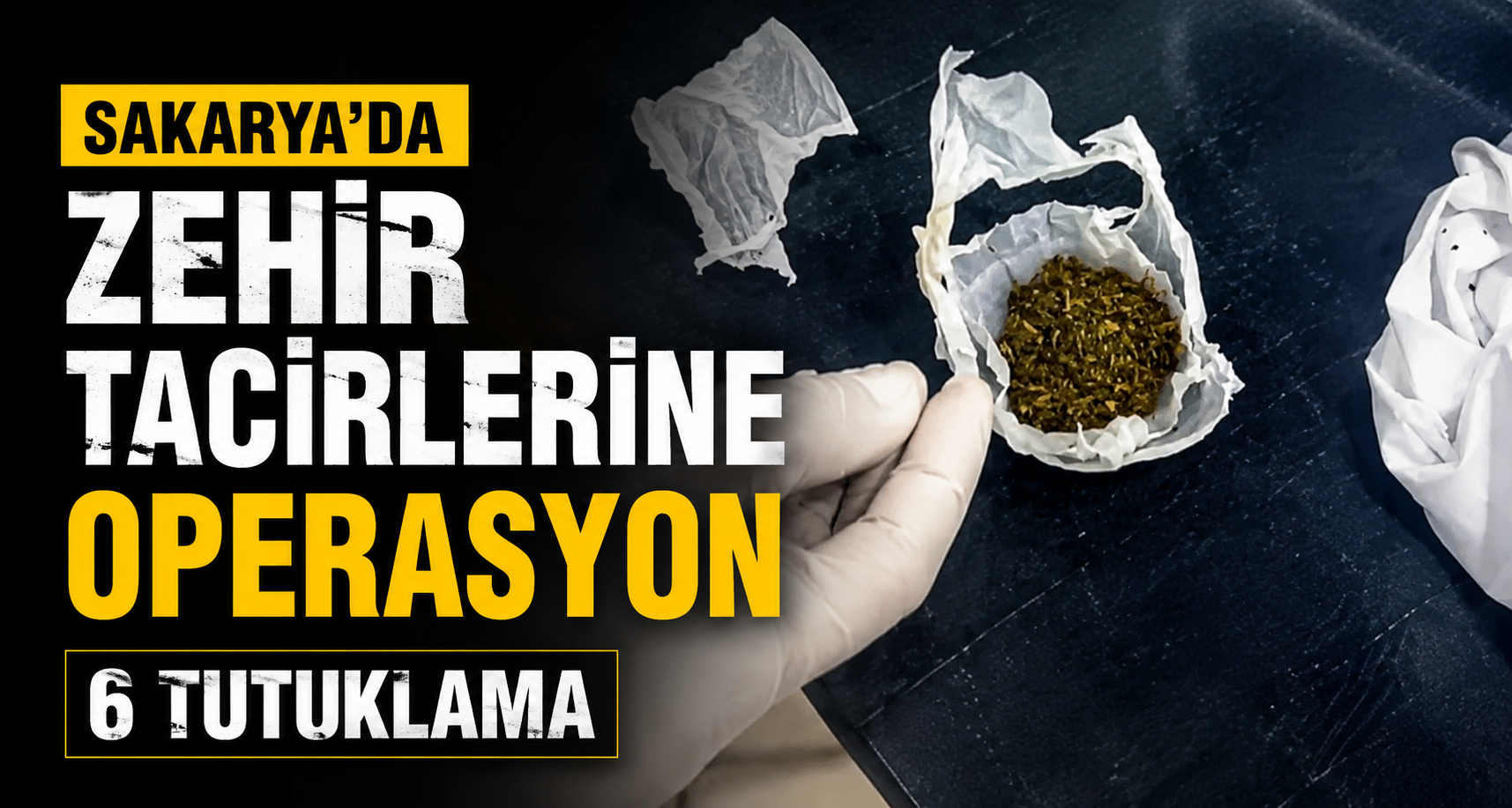 Sakarya’da zehir tacirlerine operasyon: 6 tutuklama