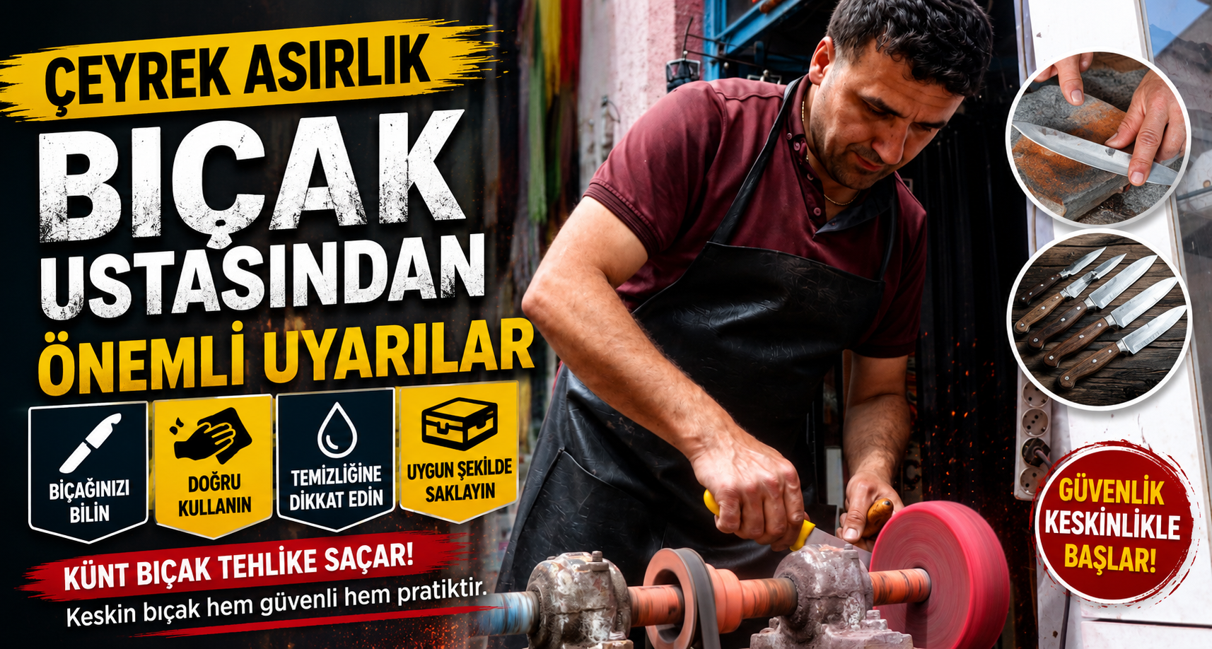 Çeyrek Asırlık Bıçak Ustasından Önemli Uyarılar