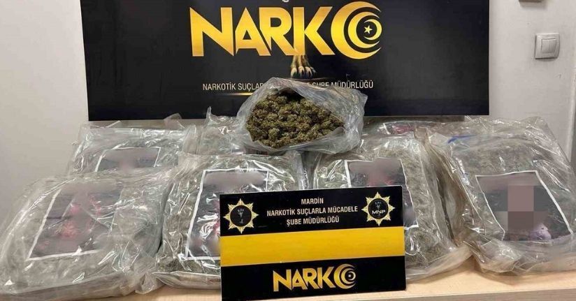 Mardin’de 10 kilo 900 gram uyuşturucu ele geçirildi