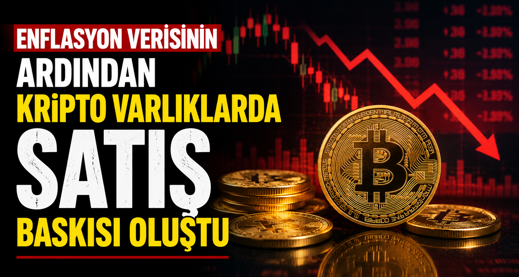 Enflasyon verisinin ardından kripto varlıklarda satış baskısı oluştu