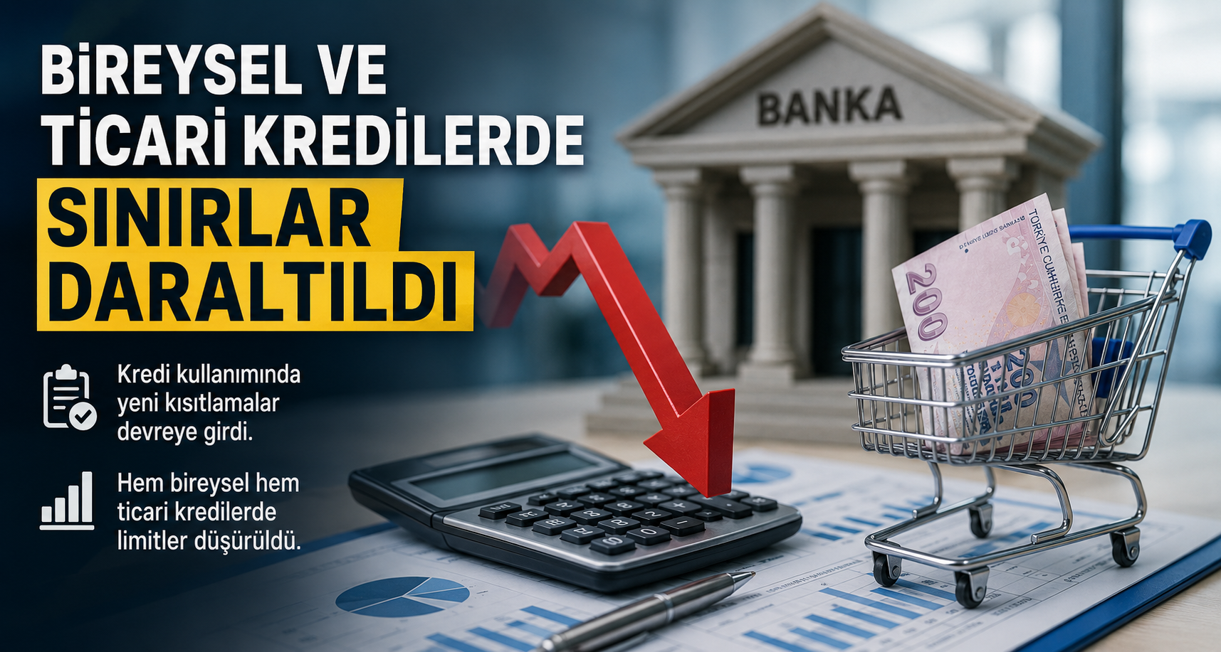 Bireysel ve ticari kredilerde sınırlar daraltıldı
