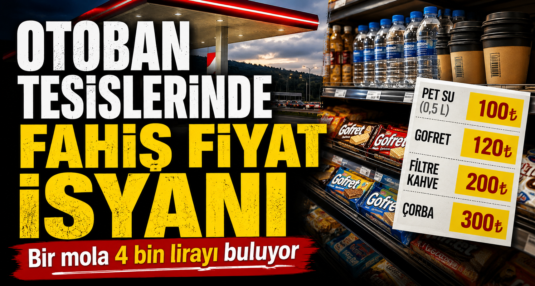 Otoban Molası Cep Yakıyor