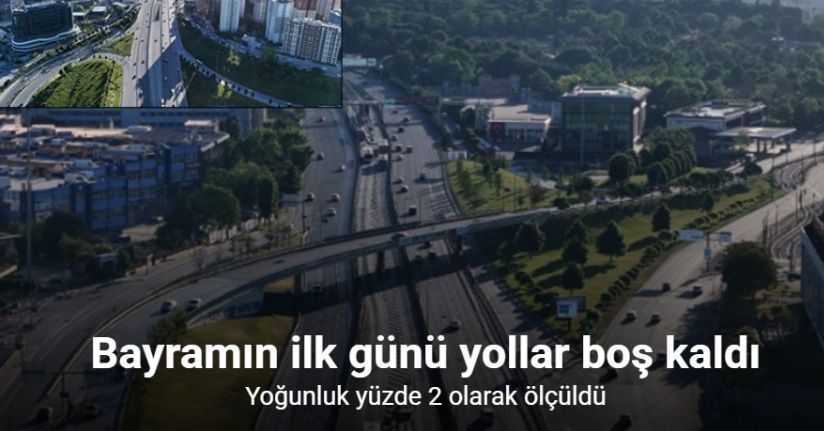 Bayramın ilk günü yollar boş kaldı