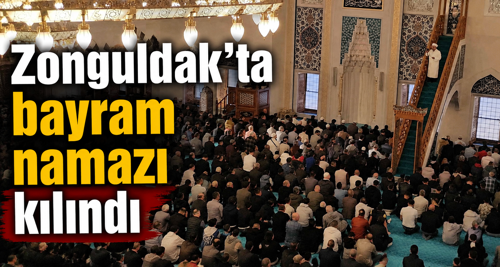 Zonguldak’ta bayram namazı kılındı
