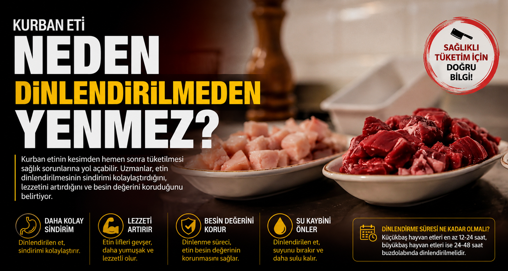 Kurban eti neden dinlendirilmeden yenmez?