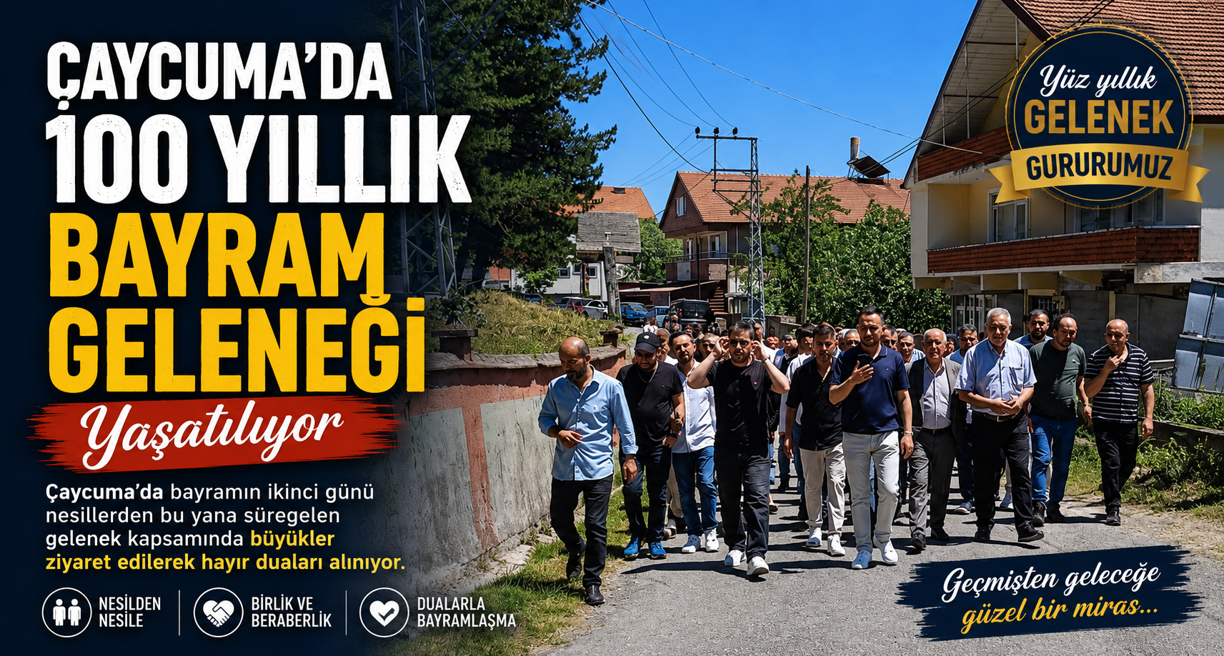 Çaycuma’da 100 yıllık bayram geleneği yaşatılıyor