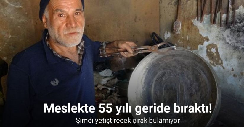 Meslekte 55 yılı geride bıraktı: Şimdi yetiştirecek çırak bulamıyor