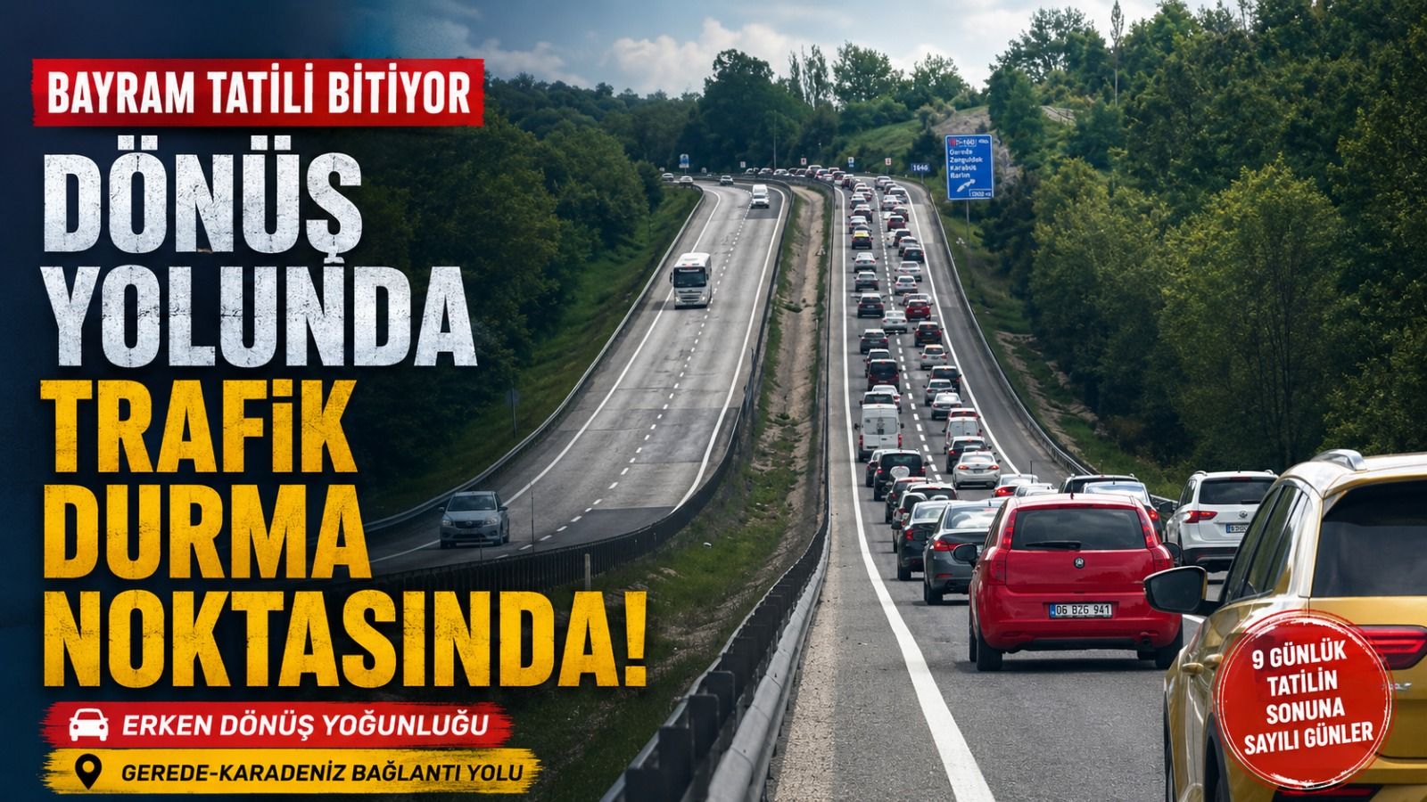Tatilcilerin dönüş yolculuğu başladı