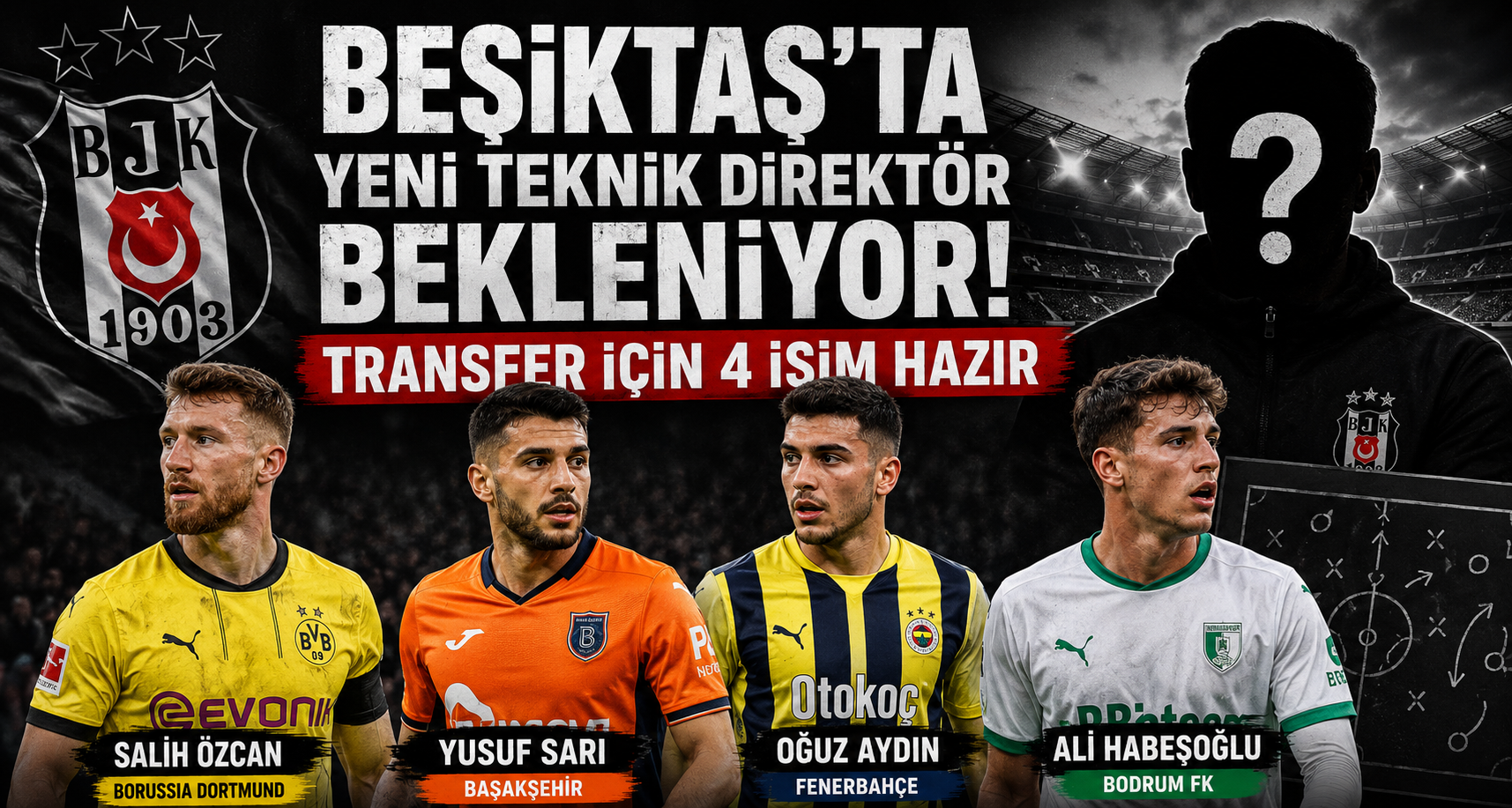 Beşiktaş’ta Yeni Teknik Direktör Bekleniyor! Transfer İçin 4 İsim Hazır