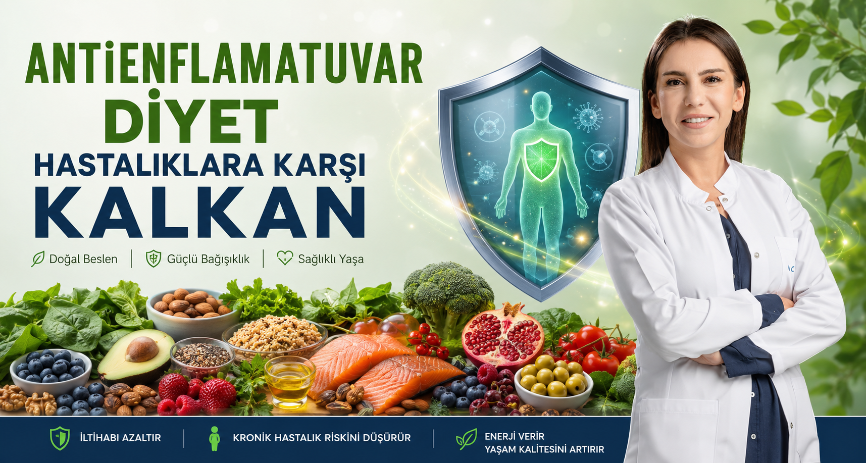 Antienflamatuvar diyet hastalıklara karşı kalkan