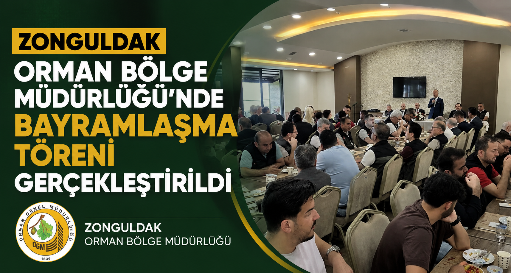 Zonguldak Orman Bölge Müdürlüğü’nde bayramlaşma töreni gerçekleştirildi