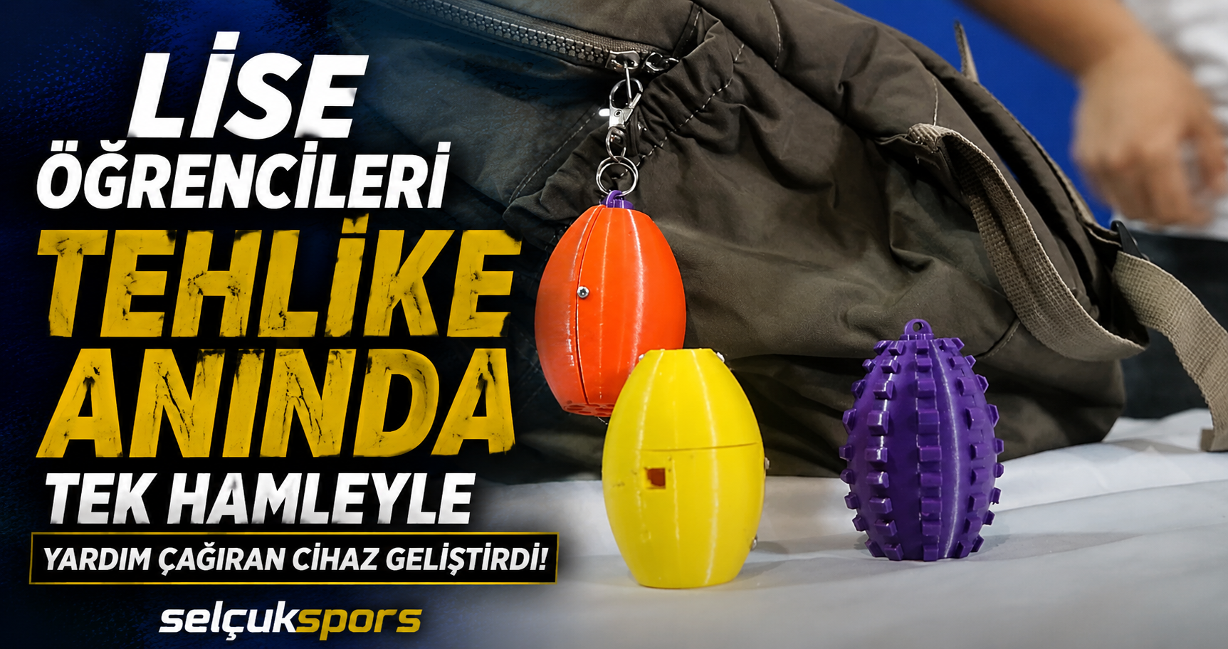 Lise öğrencileri tehlike anında tek hamleyle yardım çağıran cihaz geliştirdi