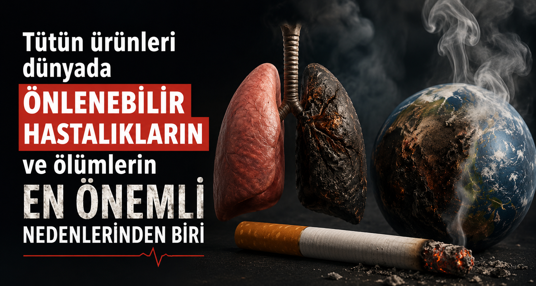 Tütün ürünleri dünyada önlenebilir hastalıkların ve ölümlerin en önemli nedenlerinden biri