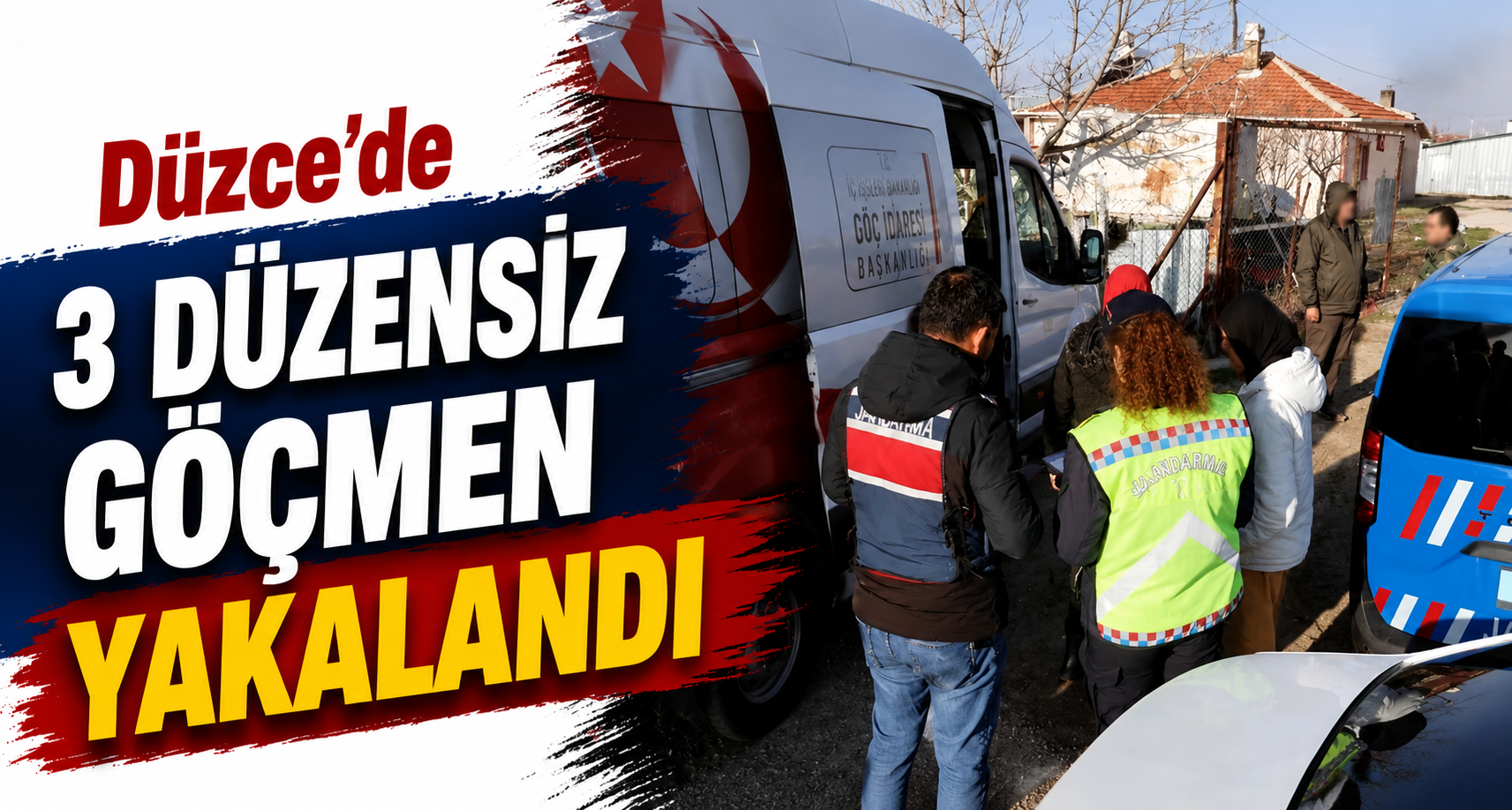 Düzce'de 3 Düzensiz Göçmen Yakalandı