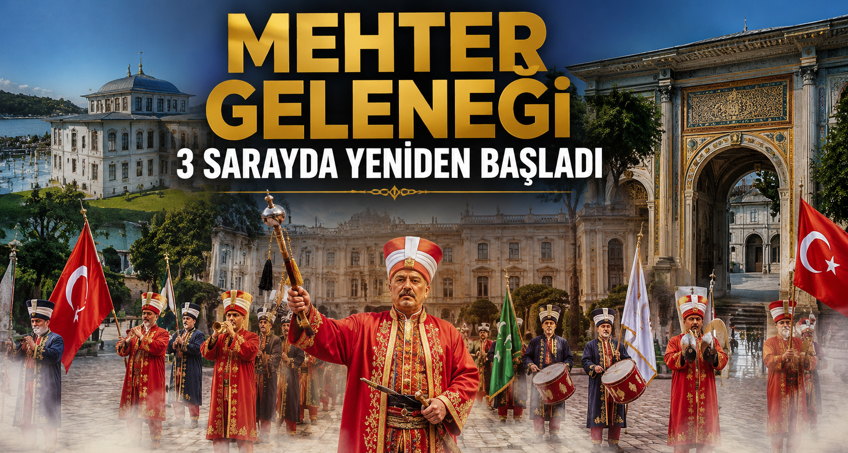 Mehter geleneği 3 sarayda yeniden başladı