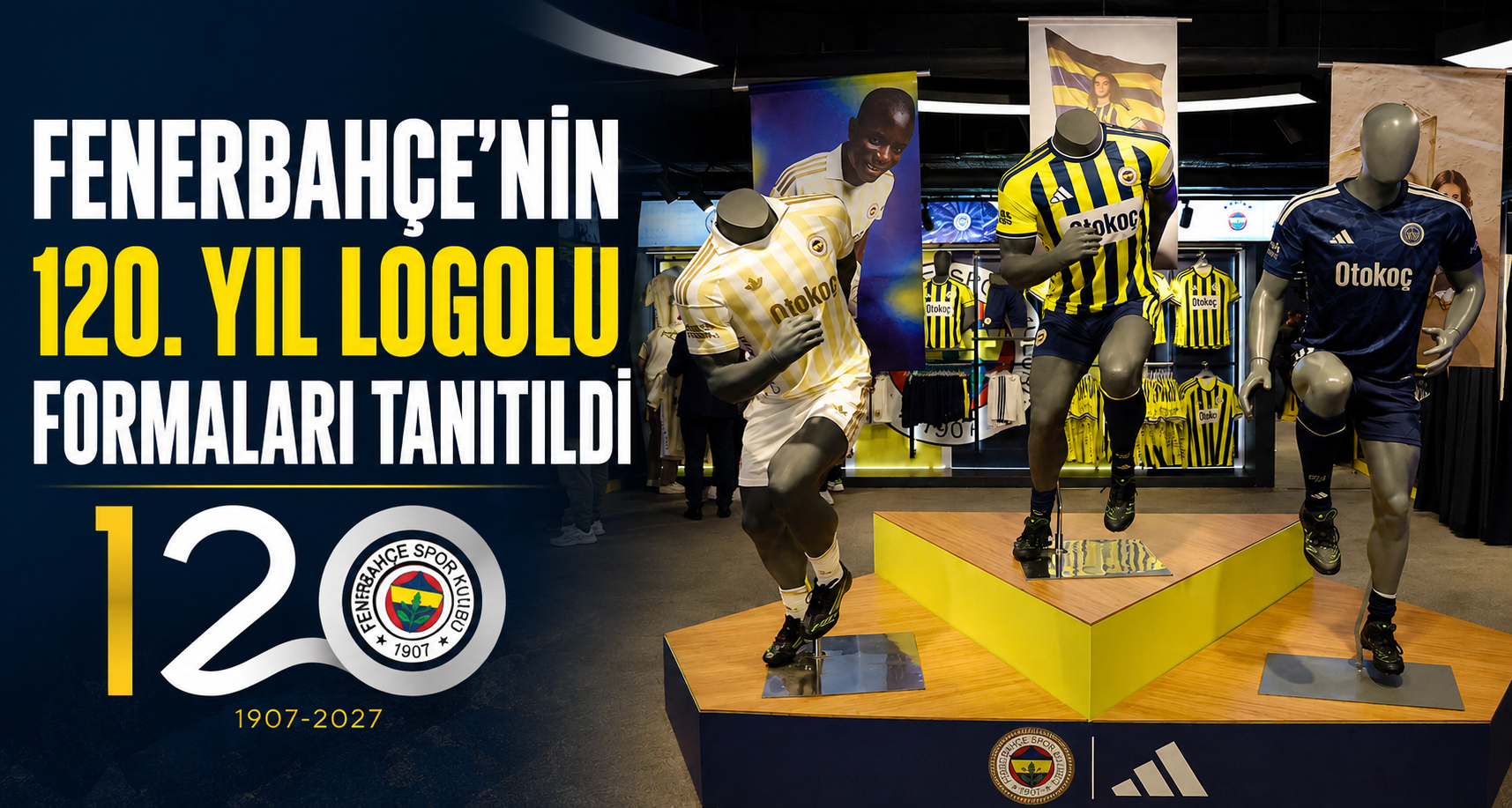 Fenerbahçe’nin 120. yıl logolu formaları tanıtıldı