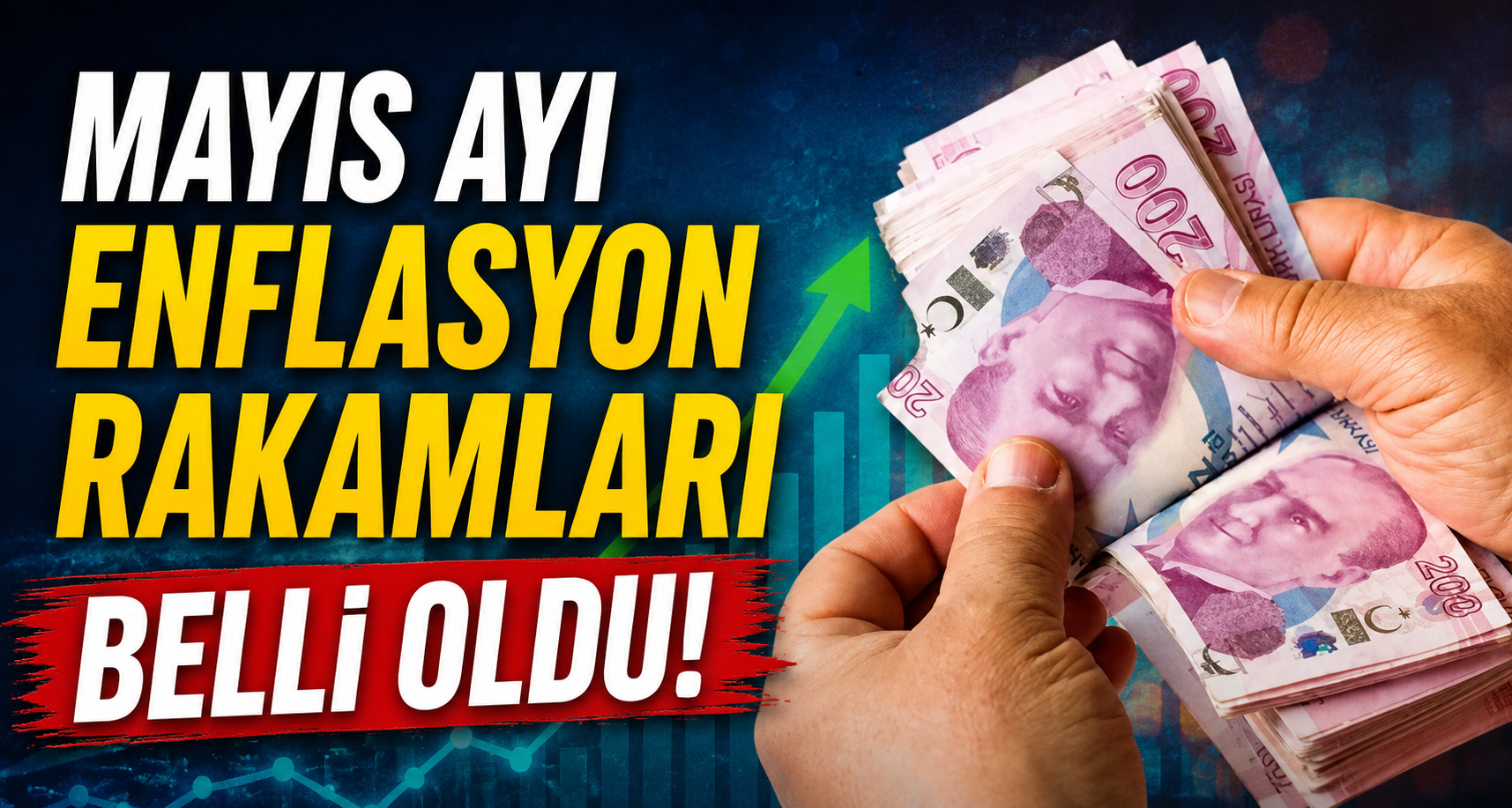 Mayıs ayı enflasyon rakamları belli oldu!