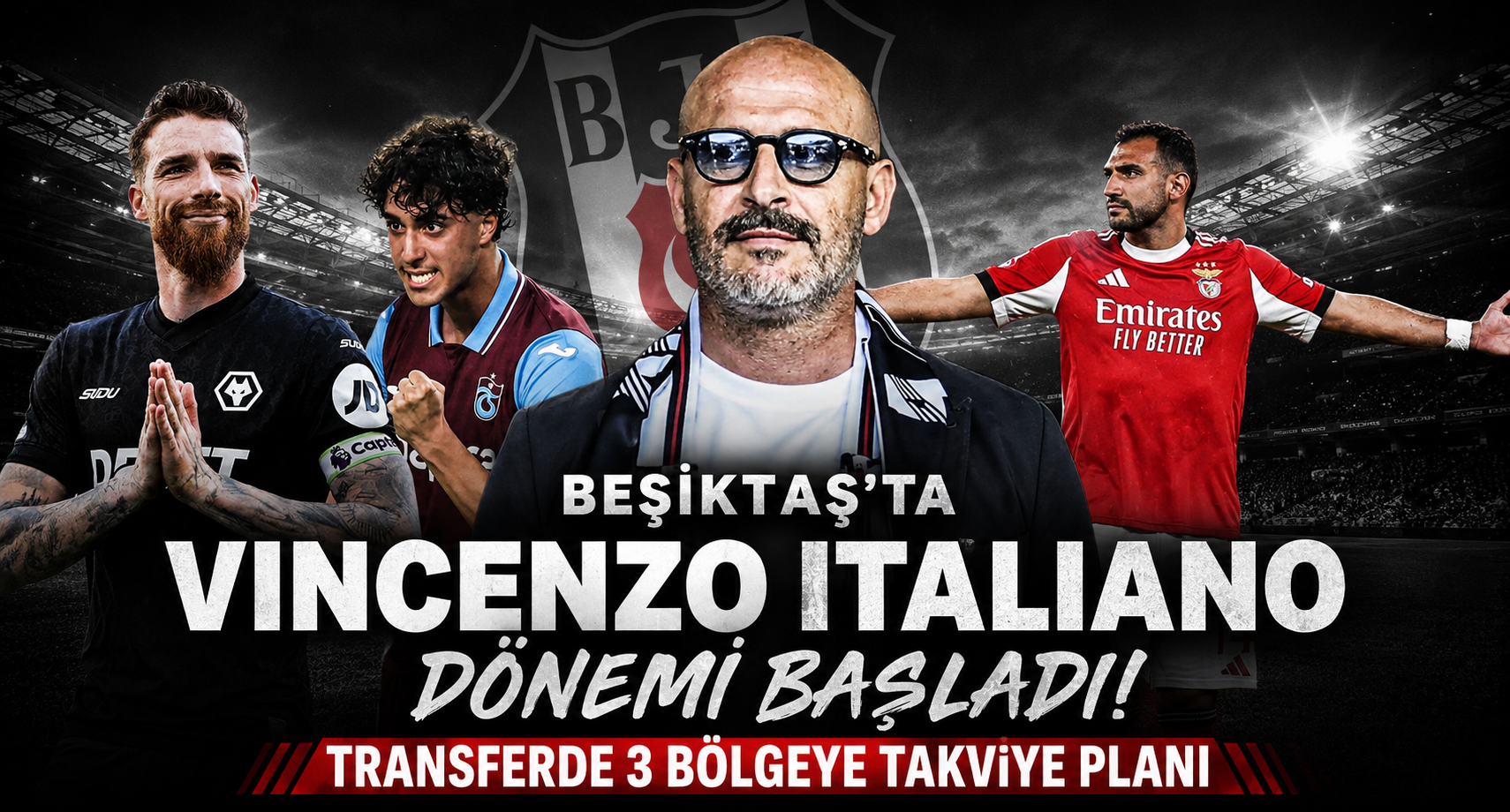 Beşiktaş'ta Vincenzo Italiano Dönemi Başladı! Transferde 3 Bölgeye Takviye Planı