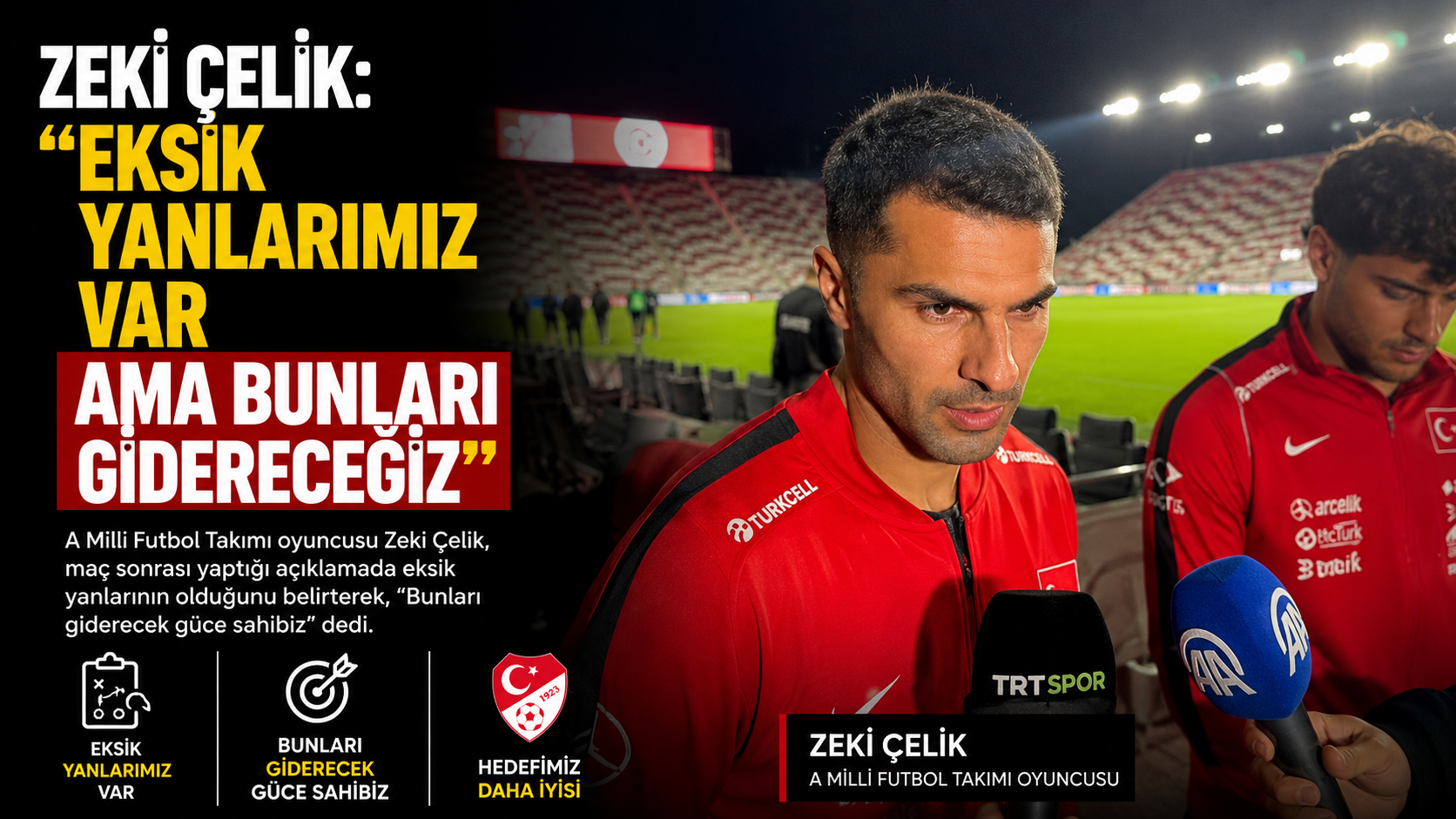 Zeki Çelik: Eksik yanlarımız var ama bunları gidereceğiz