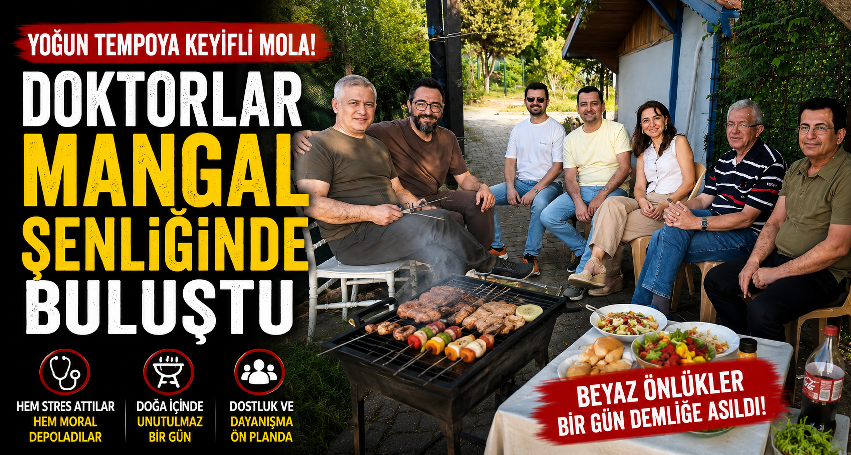 Doktorlar mangal şenliğinde buluştu
