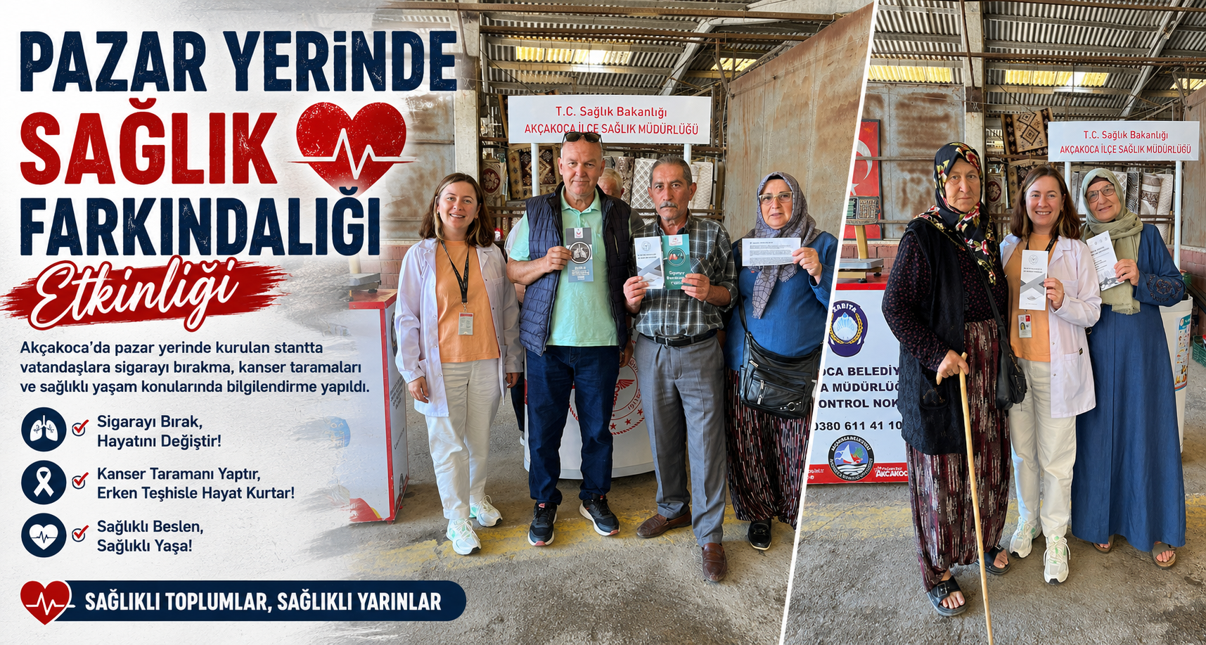 Pazar Yerinde Sağlık Farkındalığı Etkinliği