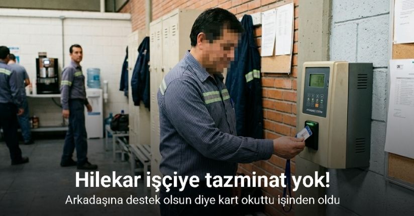 Hilekar işçiye tazminat yok