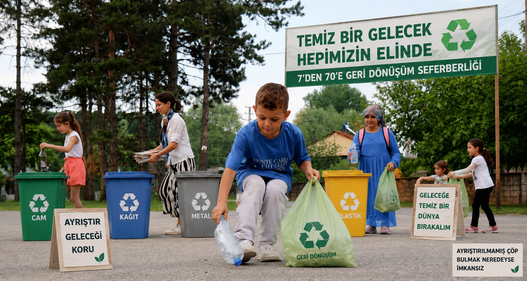 Ayrıştırılmamış çöp bulmak neredeyse imkansız
