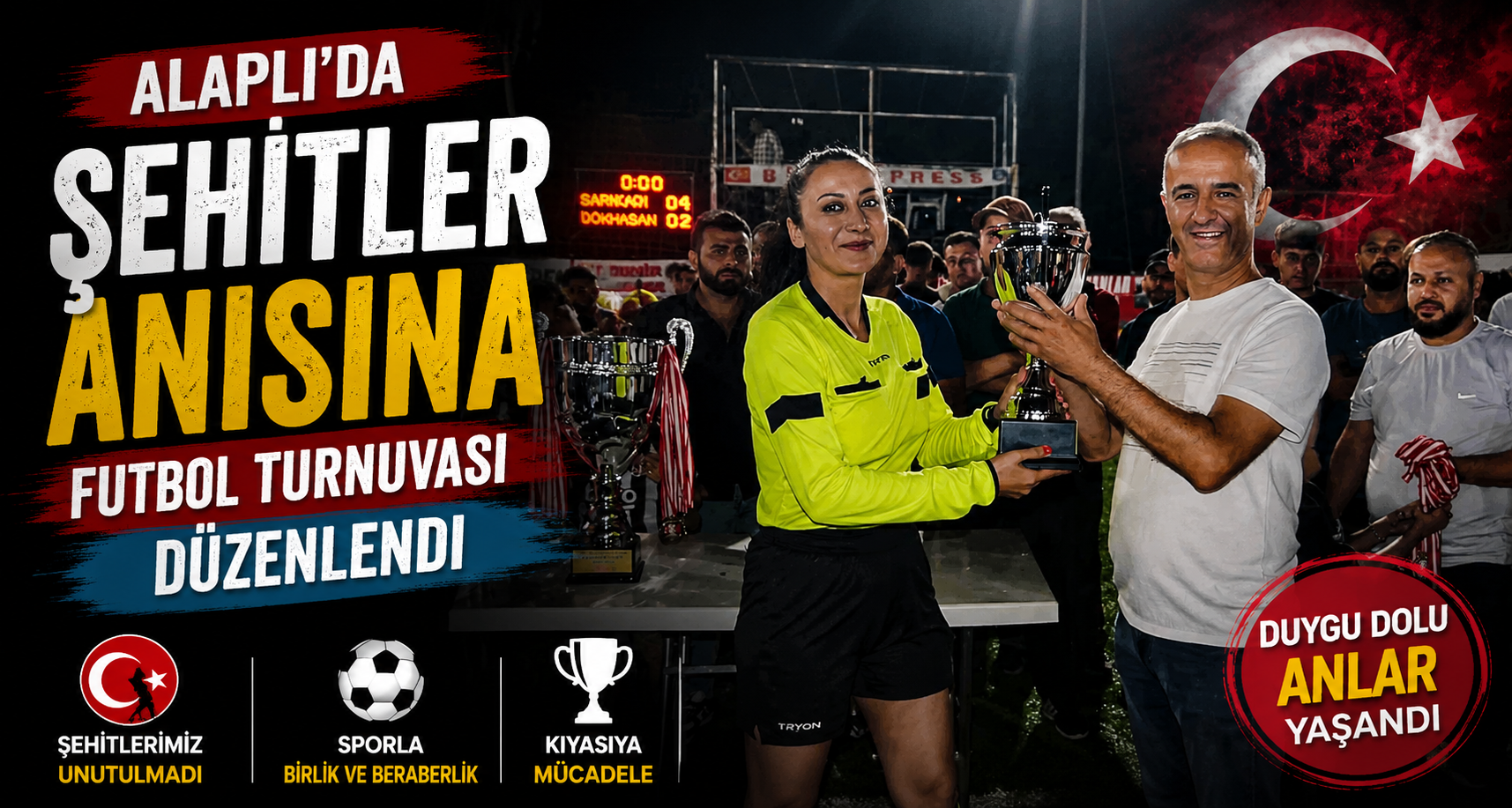 Alaplı’da Şehitler anısına futbol turnuvası düzenlendi