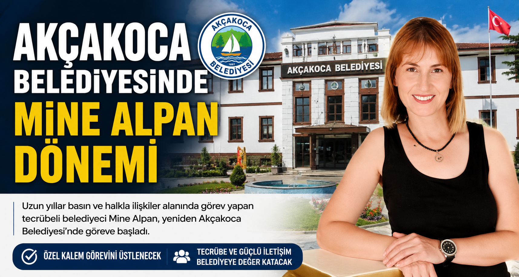 Akçakoca Belediyesinde Mine Alpan Dönemi