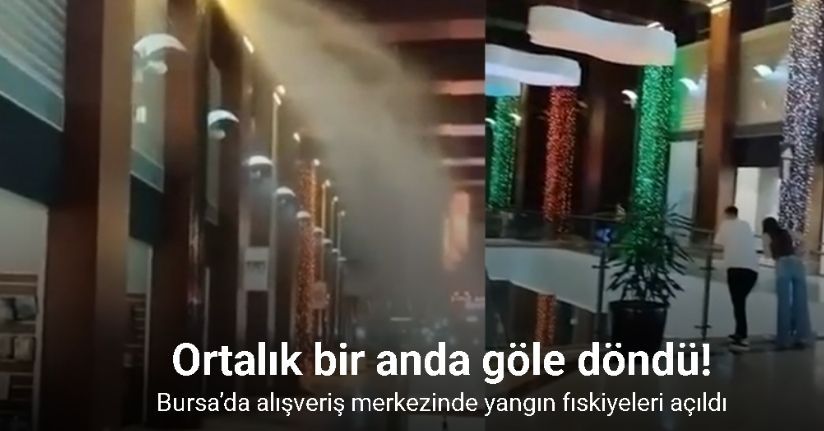 Bursa’da alışveriş merkezinde panik