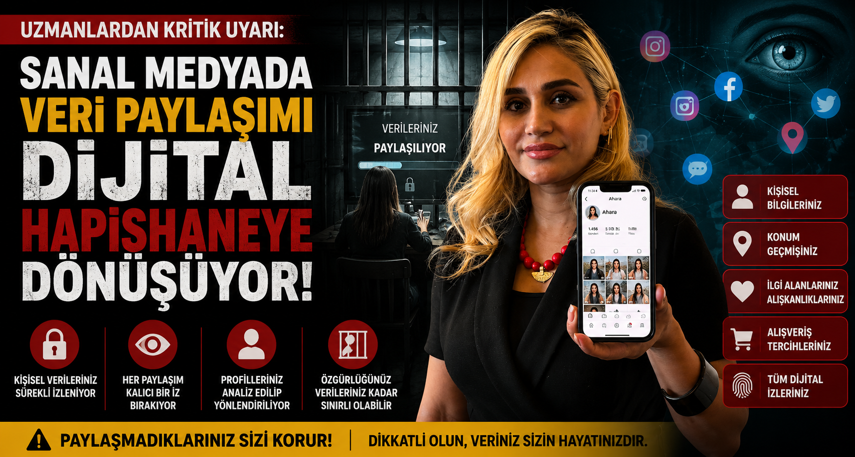 Sanal medyada veri paylaşımı dijital hapishaneye dönüşüyor