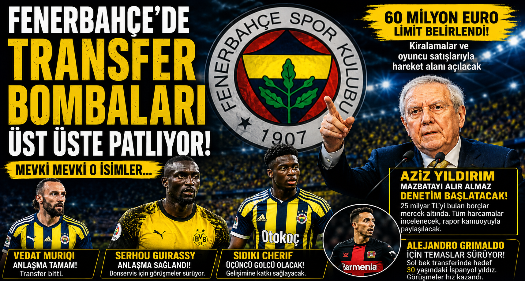 Fenerbahçe'de Transfer Harekatı Hızlandı