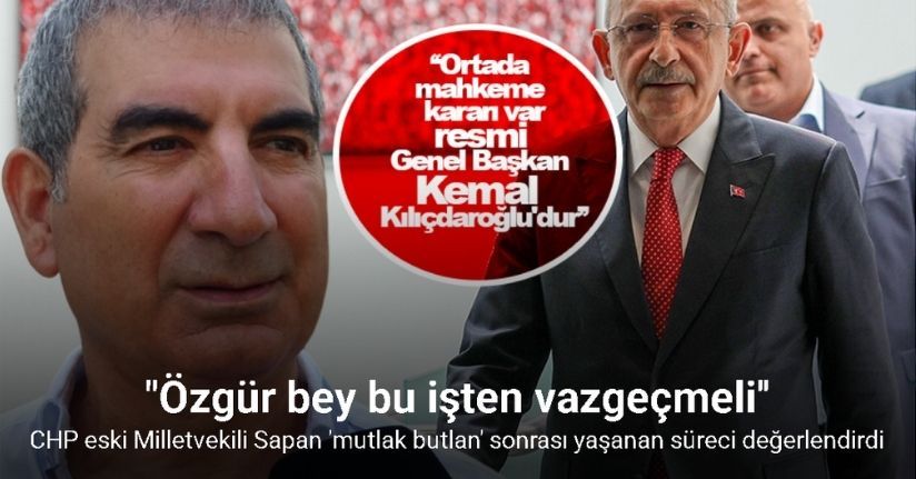 CHP eski Antalya Milletvekili Yıldıray Sapan