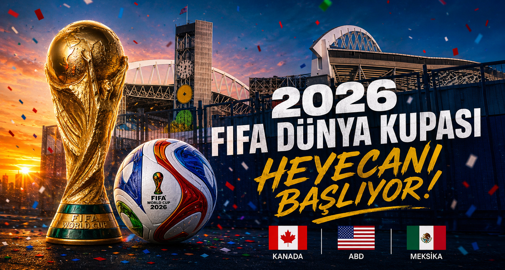 2026 FIFA Dünya Kupası heyecanı başlıyor