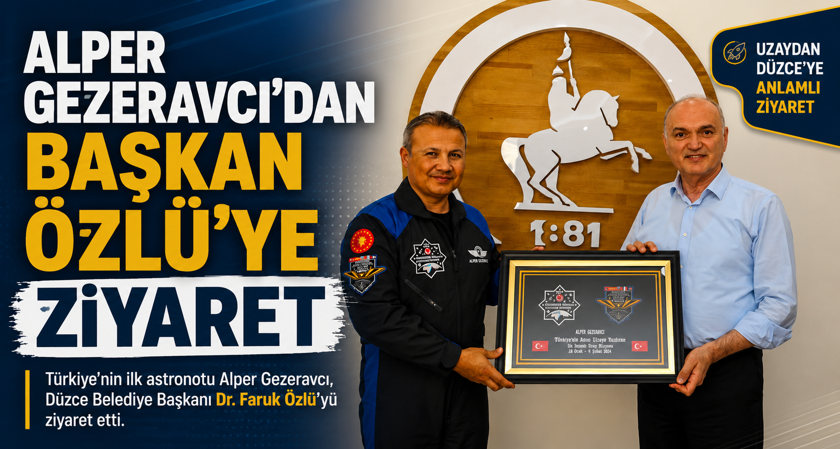 Alper Gezeravcı’dan Başkan Özlü’ye Ziyaret
