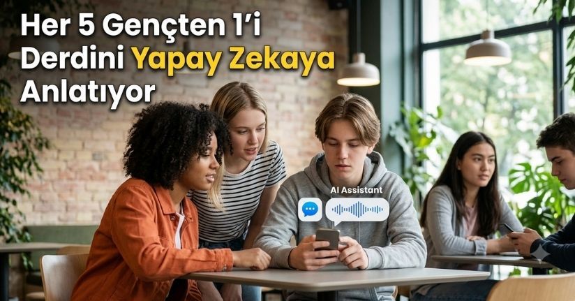 Her 5 gençten 1’i derdini yapay zekaya anlatıyor