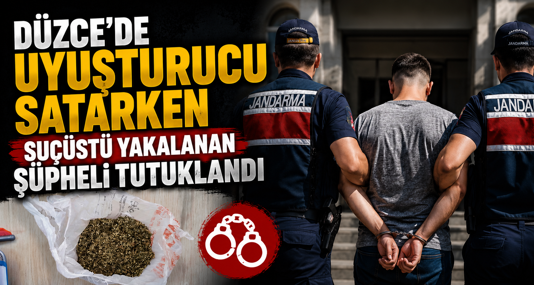 Düzce'de Uyuşturucu Satarken Suçüstü Yakalanan Şüpheli Tutuklandı