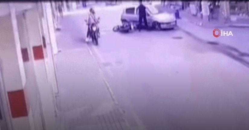 Bursa’da ilginç kaza...Yapay zeka değil, gerçek kaza görüntüsü