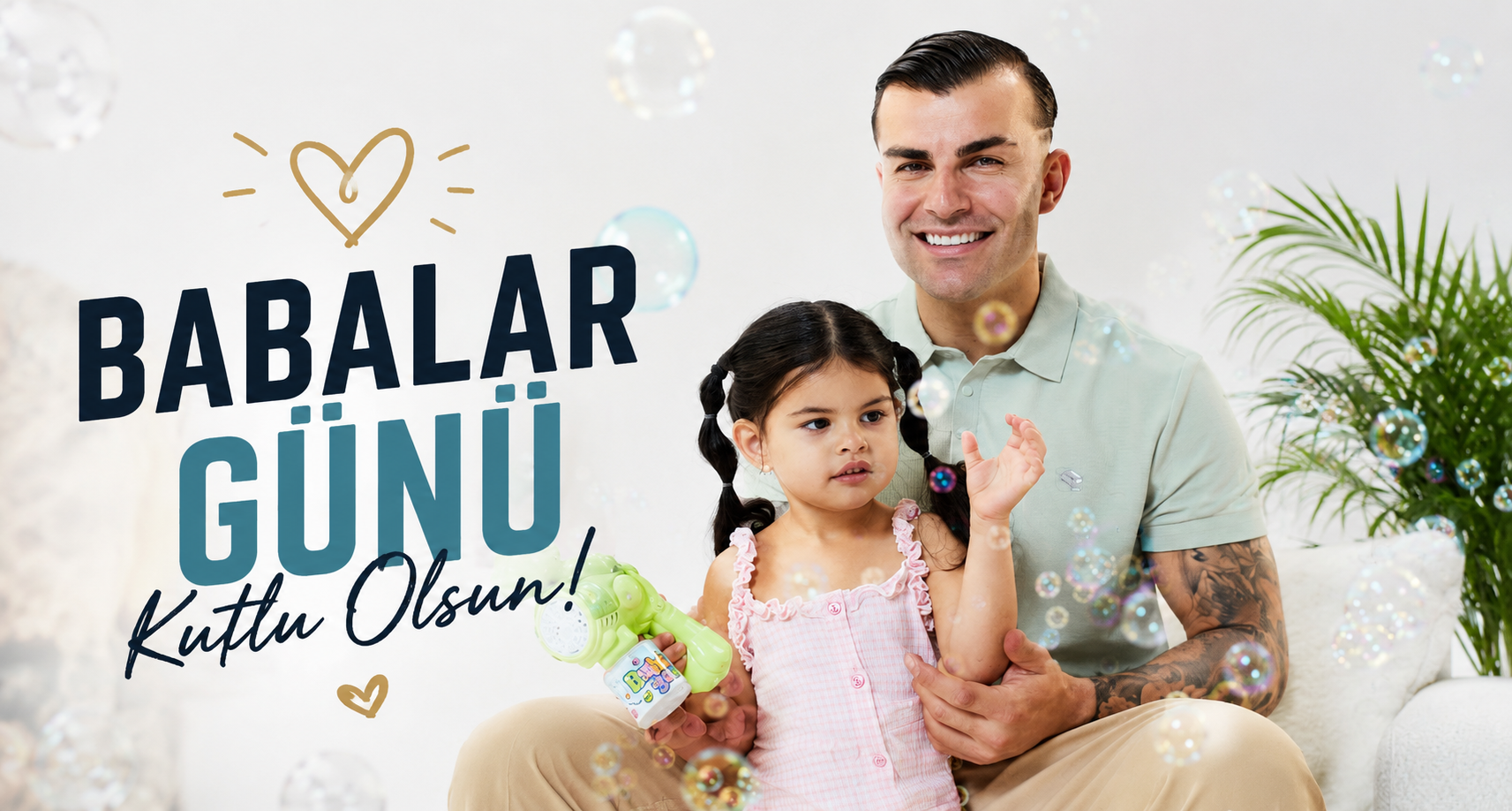 Abdülkerim Bardakcı kızı Alara ile Babalar Günü için kamera karşısına geçti