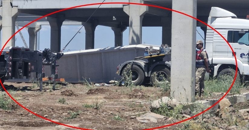 Fabrika inşaatında beton blok, işçilerin üzerine düştü: 1 ölü, 1 yaralı