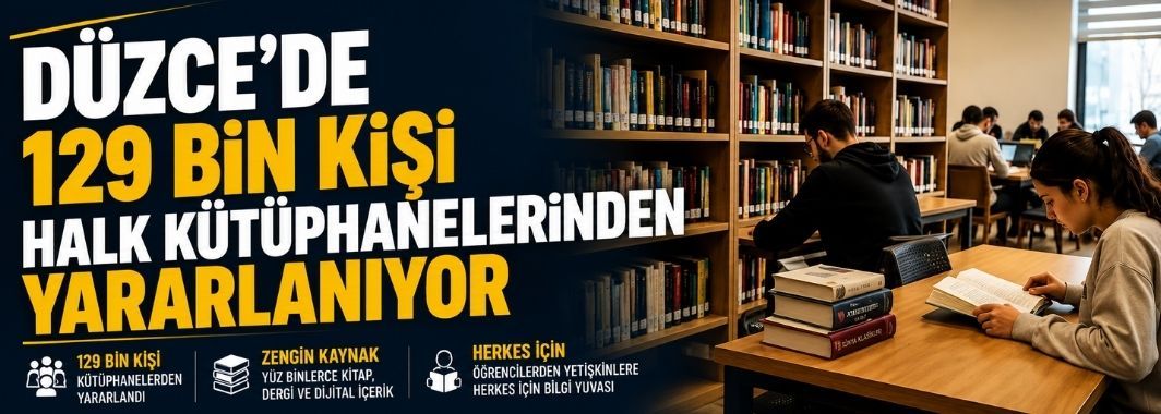 Düzce’de 129 Bin Kişi Halk Kütüphanelerinden Yararlanıyor
