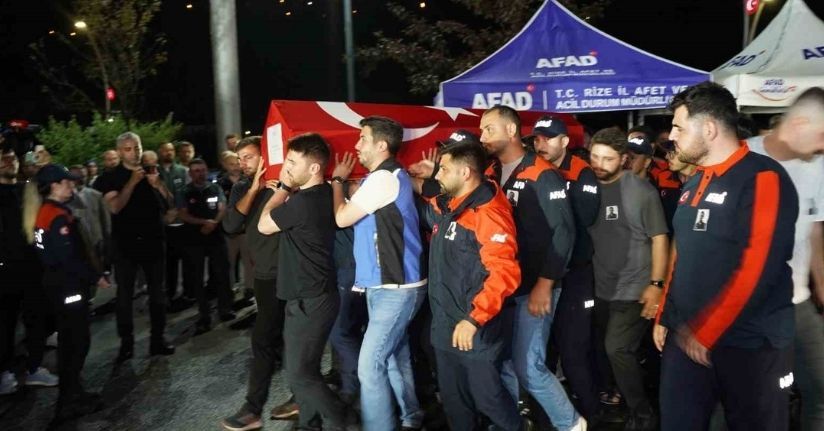 Arama-Kurtarma çalışmalarında hayatını kaybeden AFAD personeli için Rize’de tören düzenlendi