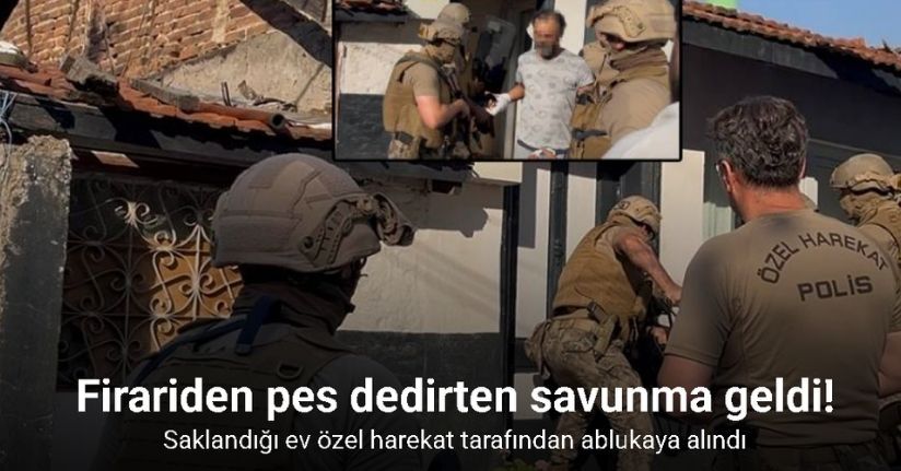 Özel harekat evi ablukaya aldı, yakalanınca 