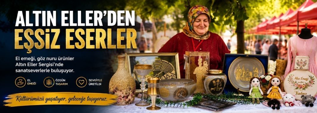 Kadın Emeği Merkezi Altın Eller Sergisi Ziyaretçilerini Ağırlıyor