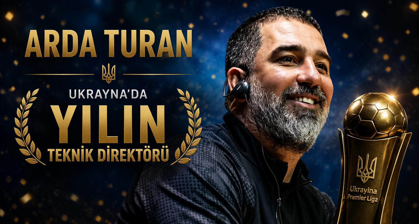 Arda Turan, Ukrayna’da yılın teknik direktörü seçildi